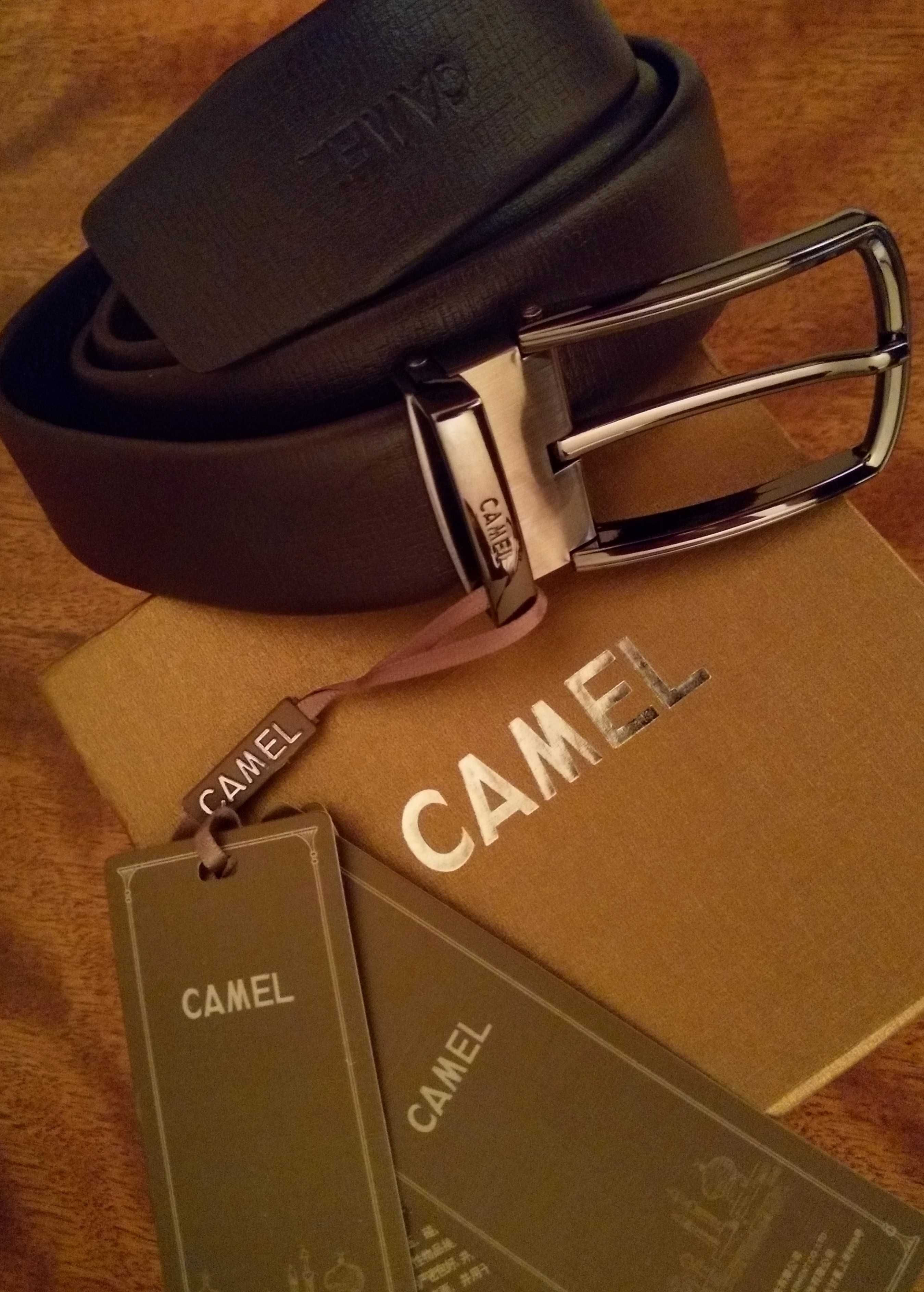Подарок ремень Camel оriginal leather в подарочной коробке Camel