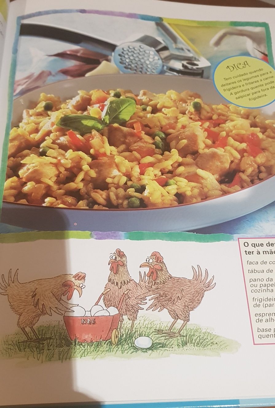 Livro de culinária cozinhar com as crianças NOVO