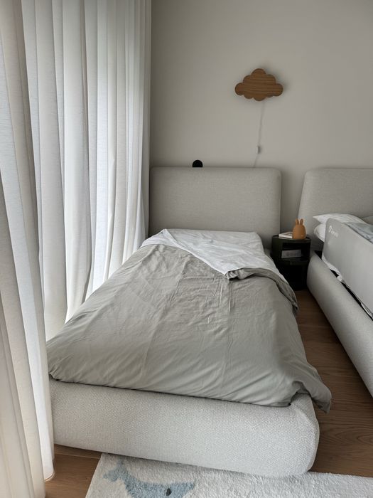 Cama 90x200 kave home martina com colchao emma hybrid