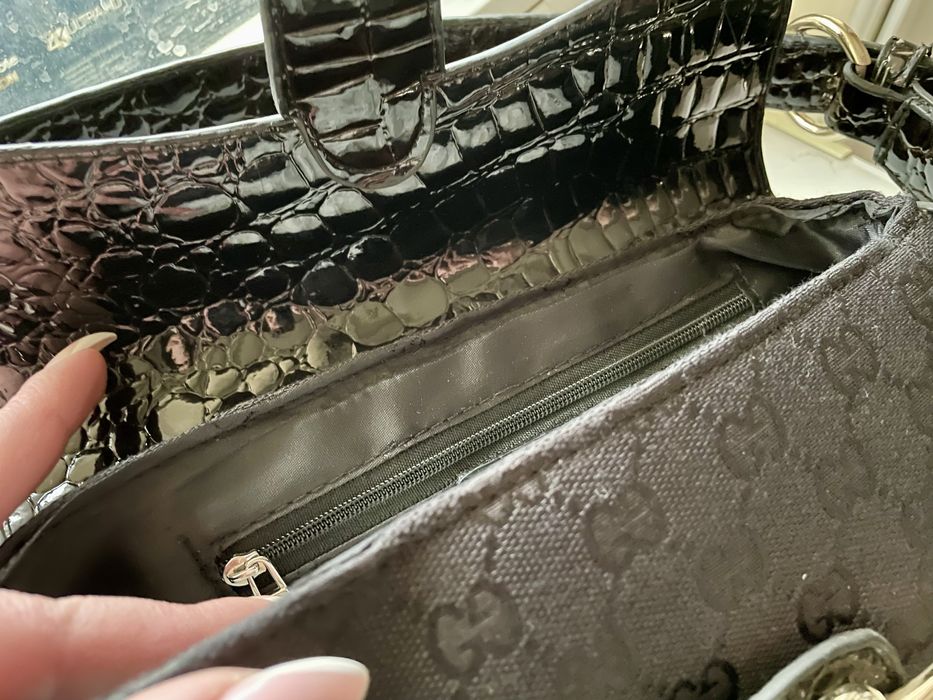 сумка багет в стиле gucci