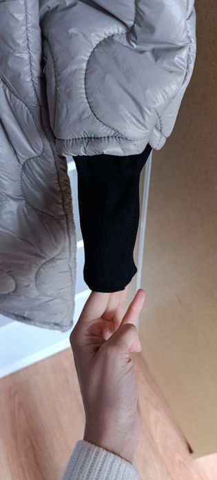 Pikowana kurtka Plus Size kaptur zamek XL 2XL 3XL 4XL