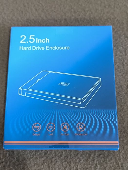 Caixa externa para disco rígido de 2,5 polegadas.