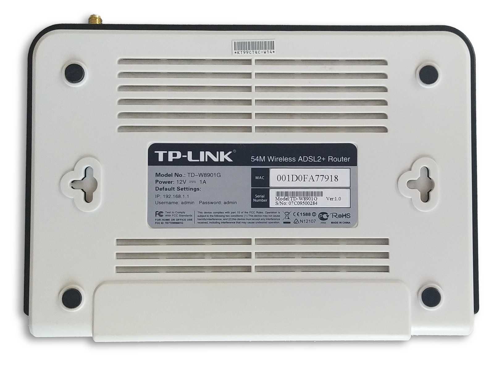 Router WiFi ADSL2+ TP-Link TD-W8009G