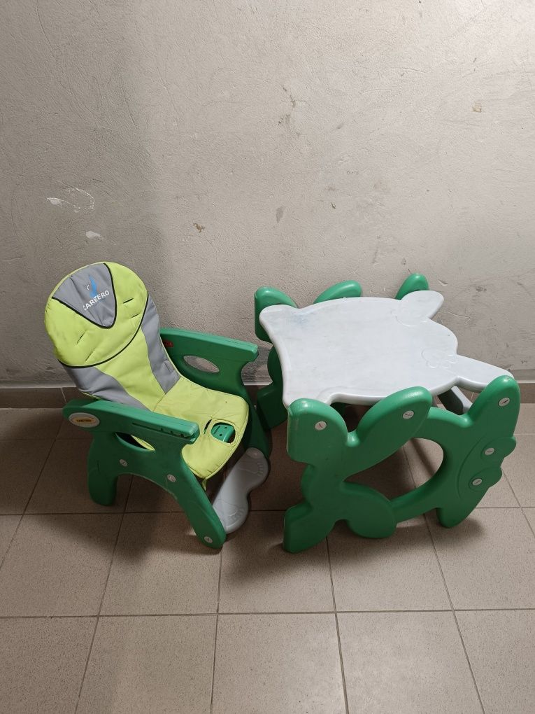 Krzesełko + stolik do karmienia 2 w 1 Caretero Primus Green Rzeszów