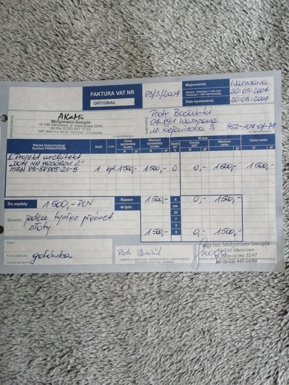 Projekt budowlany domu z niezależnym mieszkaniem