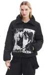 Kurtka damska typu puffer, anime