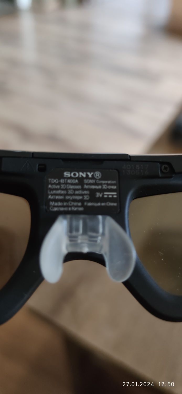 Sony okulary 3d czarne