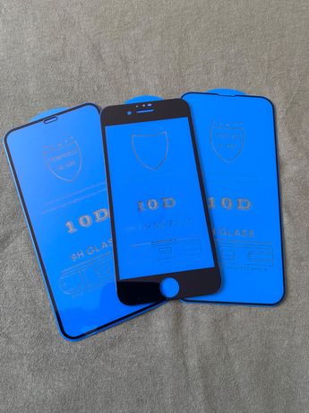 Защитное стекло скло 10d iphone айфон 7 + плюс 8H 10H 11H 12H 13H