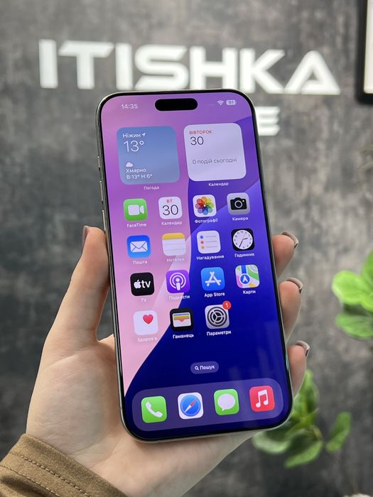 IPhone 16 Pro Max Natural Titanium, 256GB, 100% Акб, Оплата частинами