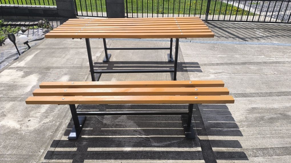 Meble Ogrodowe Dwie Ławki i Stół 160Cm Transport