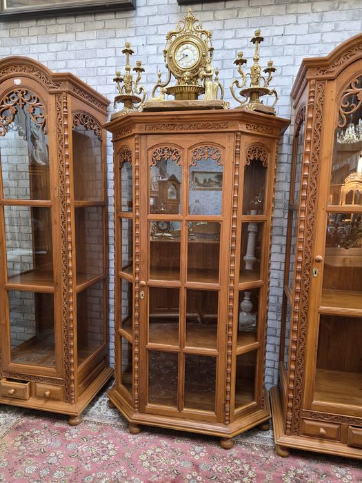 Witryna trapez 100 cm orient akacjowa Indie Tajlandia #1789 S. Węgrów