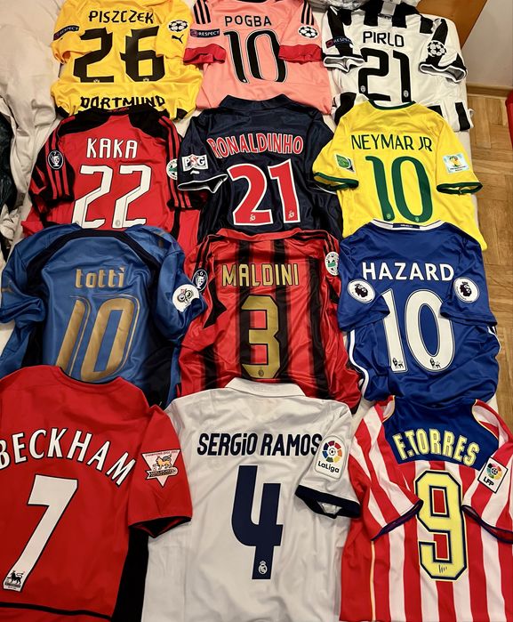 Koszulki Piłkarskie Retro Vintage Legendy Futbolu Nowe Neymar Beckham