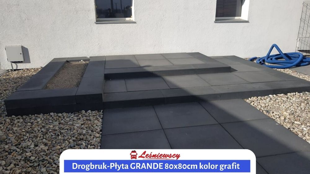 PŁYTA betonowa kostka DROGBRUK-GRANDE 80x80cm duży format! WYPRZEDAŻ!