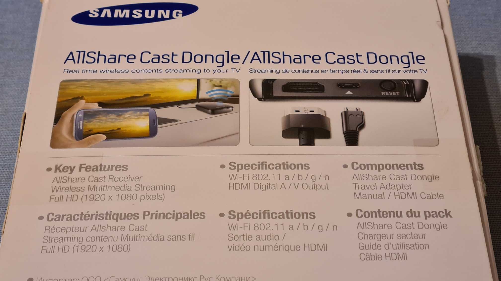 Samsung Allshare Cast Dongle Smart TV na Caixa Original!