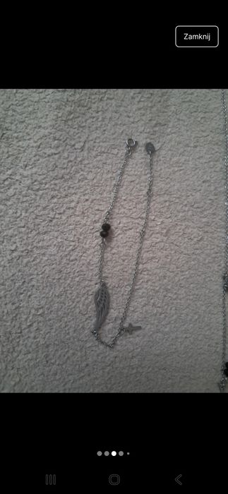 Zestaw. Łańcuszek I bransoletka