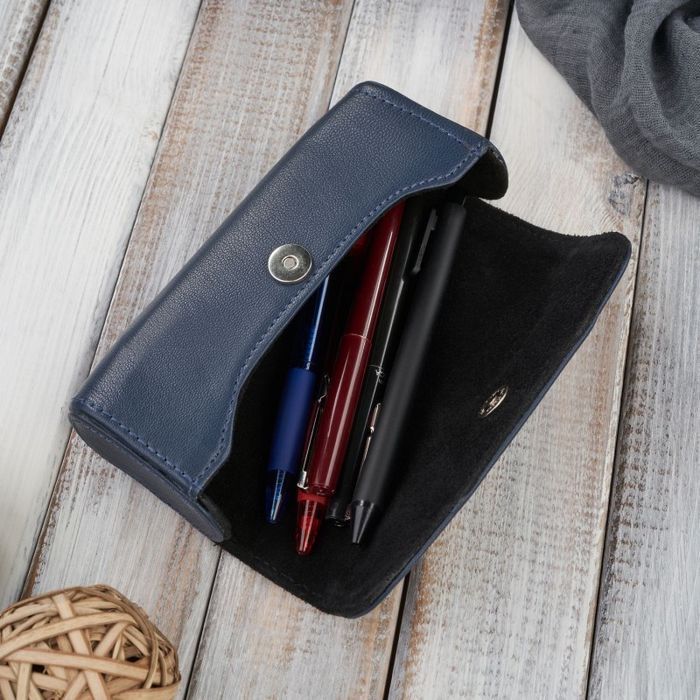 Etui na okulary piórnik pokrowiec skórzany Paolo Peruzzi T-83-DB