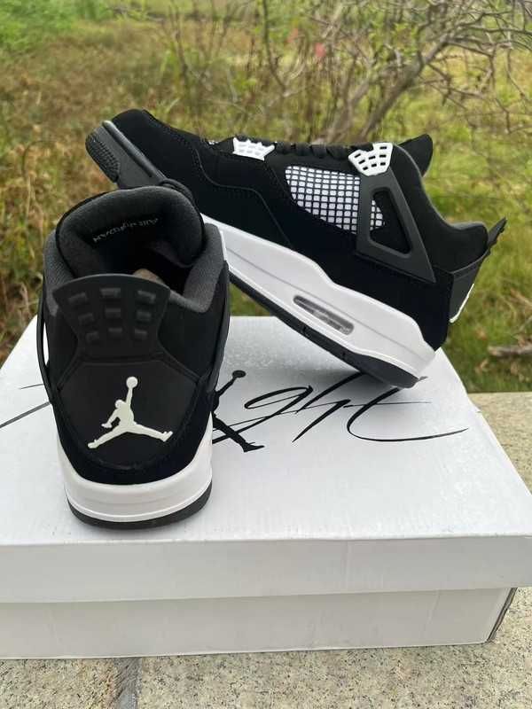 Tr.ampki/.NIKE/.Air_/JODAN-4_|Retro|Biały* Grzmot|R.37.5