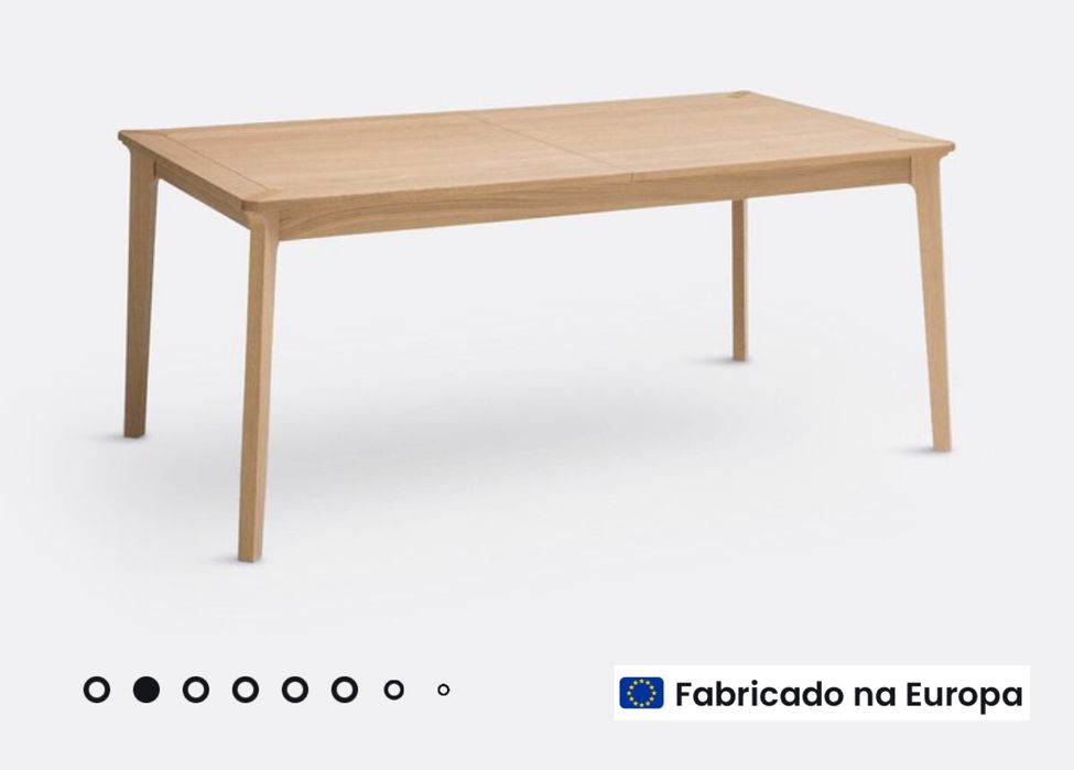 Mesa extensivel de carvalho  (180 a 270 cm)