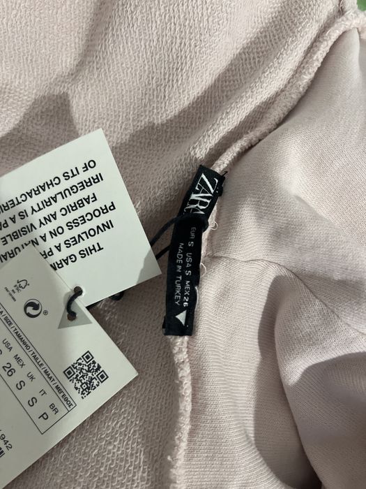 Zara różowa bluza sukienka tunika S