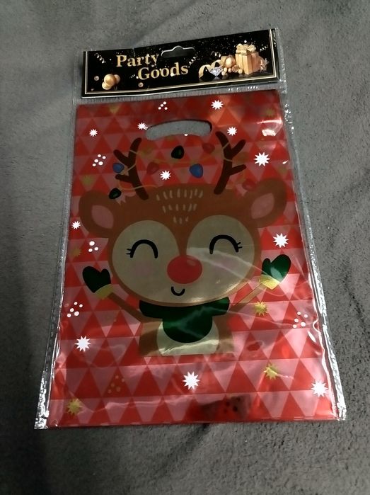 Mini reklamówki świąteczne 10 sztuk