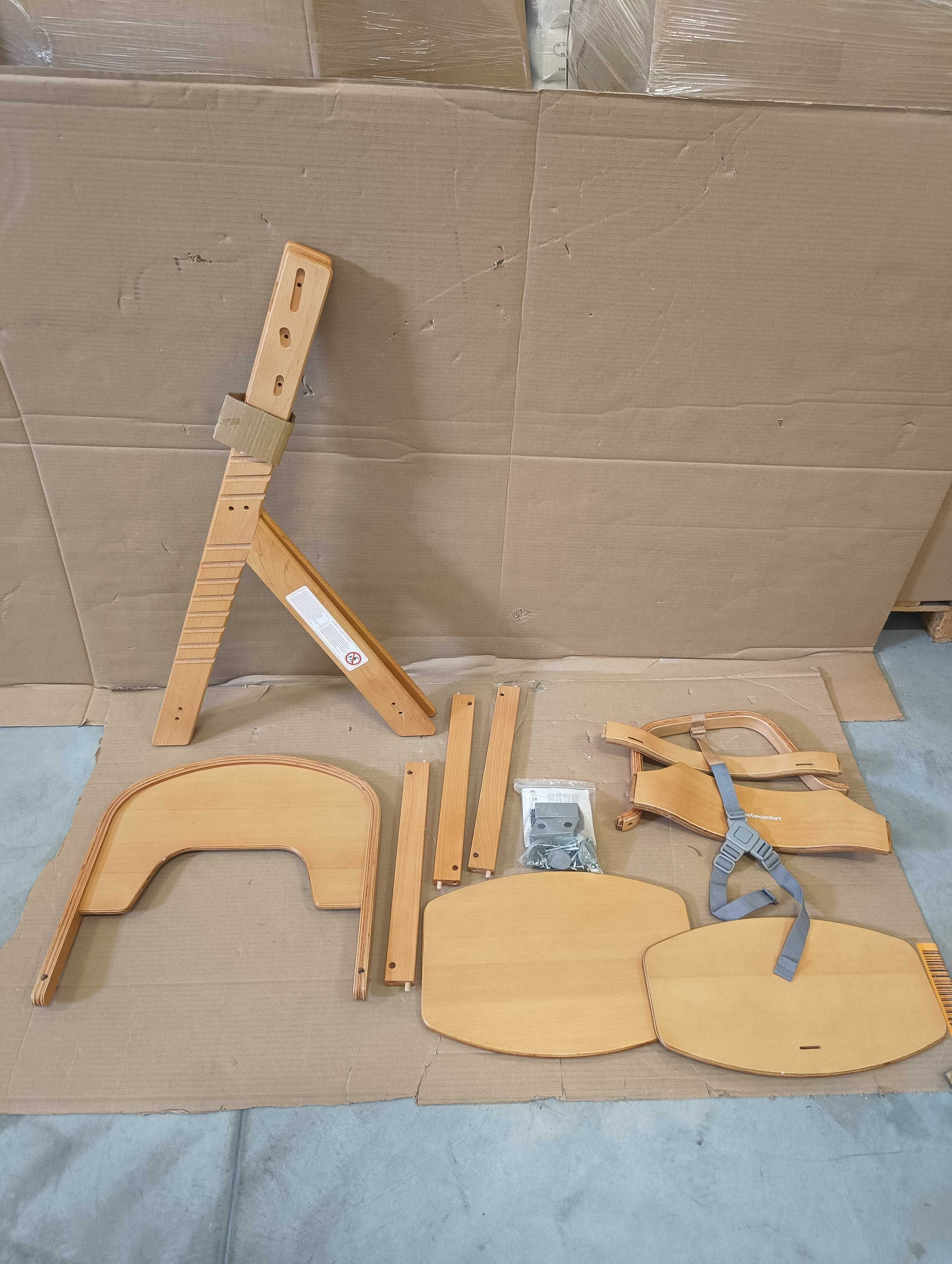 Bebeconfort Timba Krzesełko do Karmienia, Natural Wood max 30kg nowe