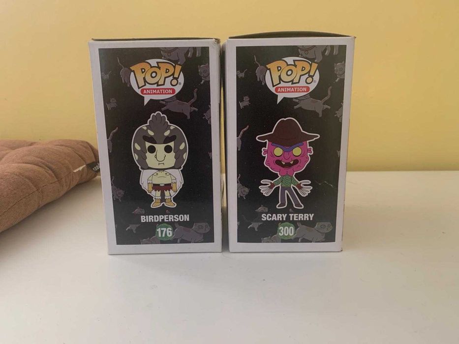 Funko Pops Rick and Morty (Scary Terry, Birdperson)