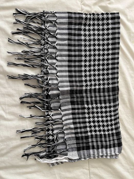 Lenço Xadrez - Preto e Branco