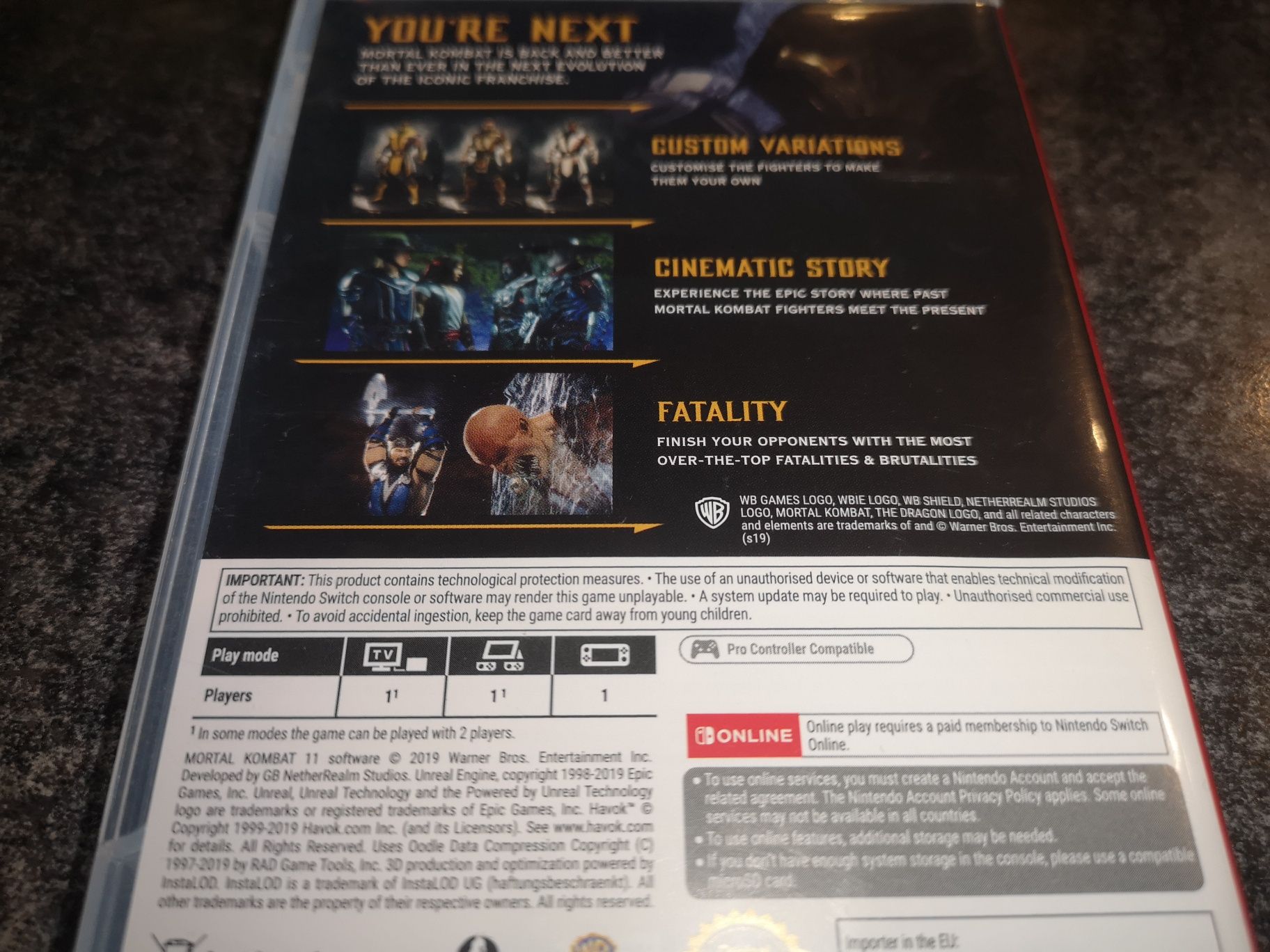 Mortal Kombat 11 SWITCH Nintendo gra (komplet kartridż) sklep Ursus