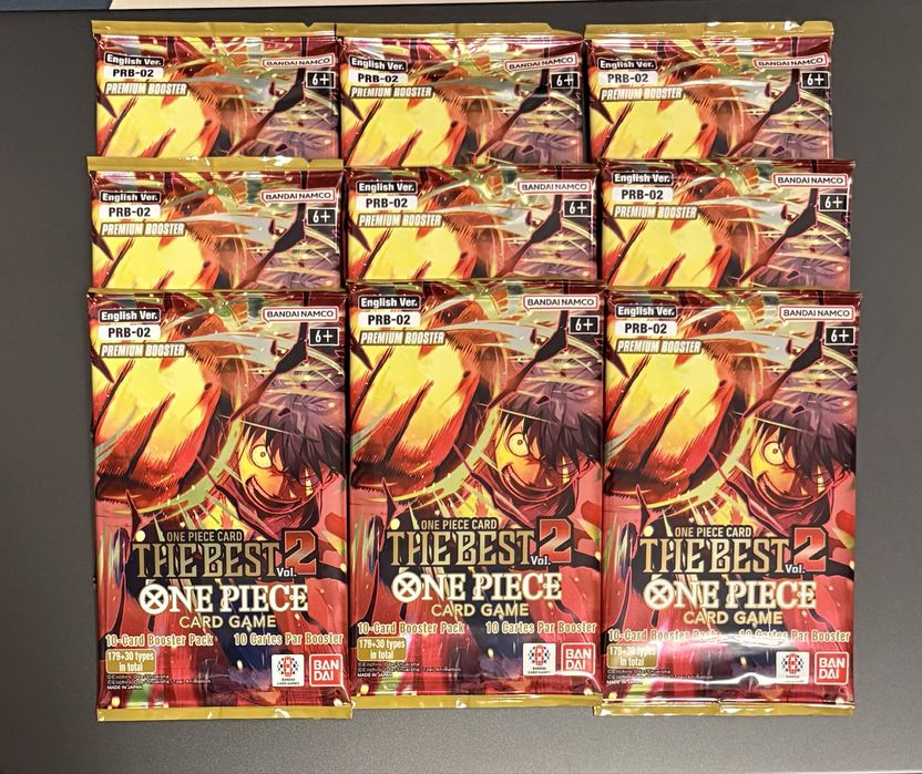 9x booster PRB02 One Piece Card Game
