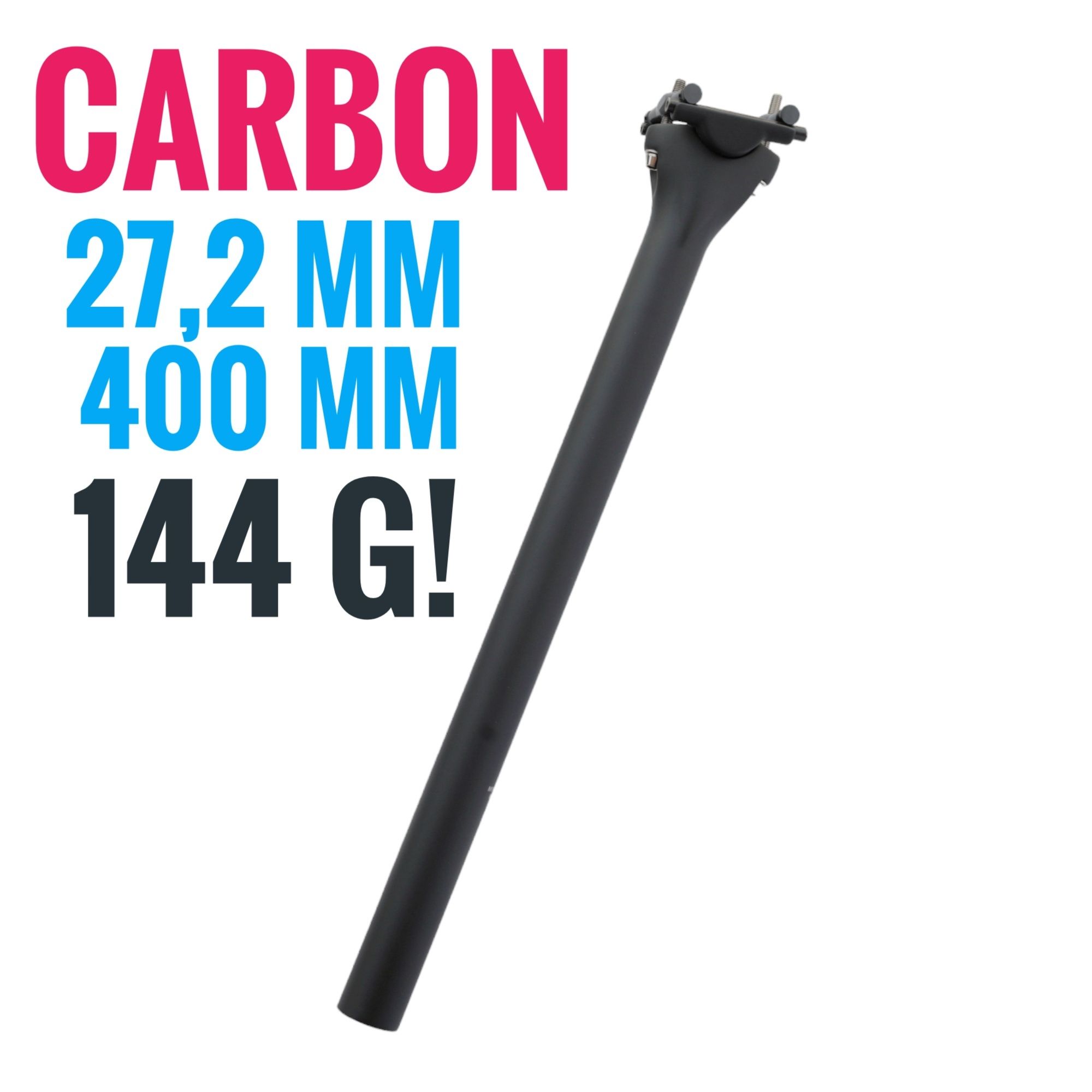 Carbon! ELITE ONE 27,2 mm 400 mm sztyca podsiodłowa