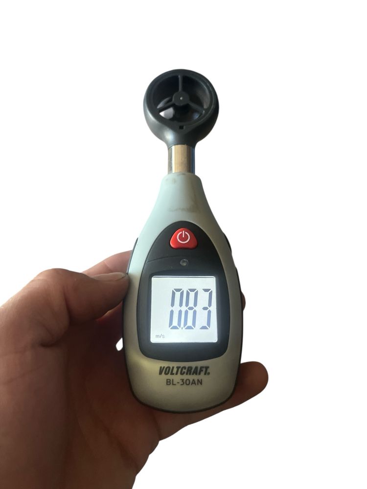 Anemometr do pomiaru przepływu powietrza, VOLTCRAFT BL-30AN