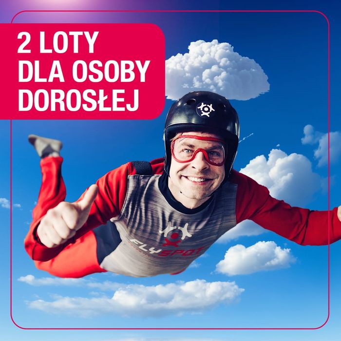 pakiet dwóch lotów dla osoby dorosłej Flyspot Wrocław