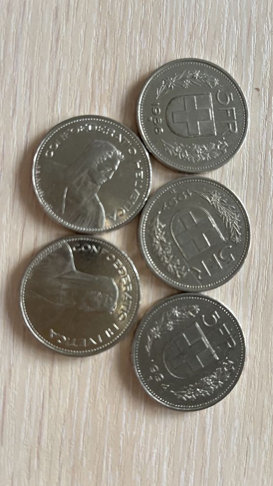 5 швейцарских франков