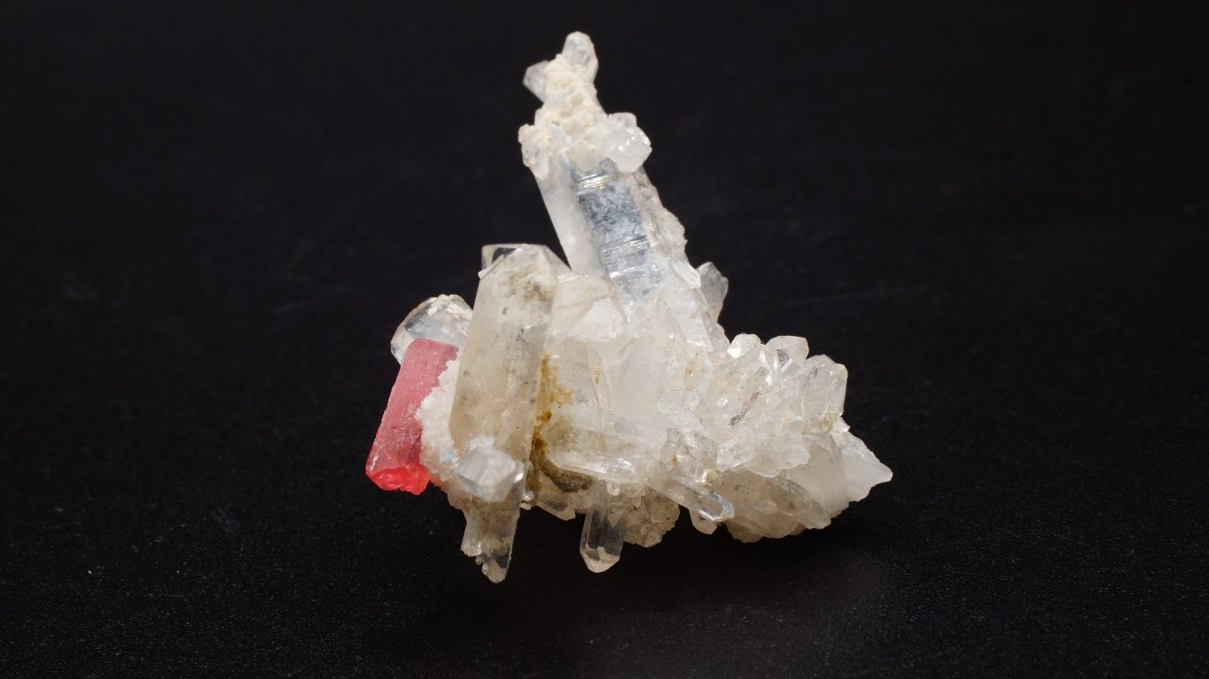 Turmalin Różowy Rubelit na Kwarcu | 9.80 gr | Minerał Naturalny Surowy
