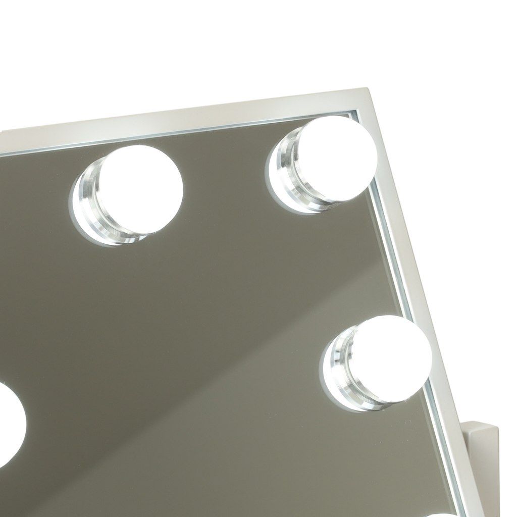 Lusterko do makijażu LED z żarówkami 25x30cm USB
