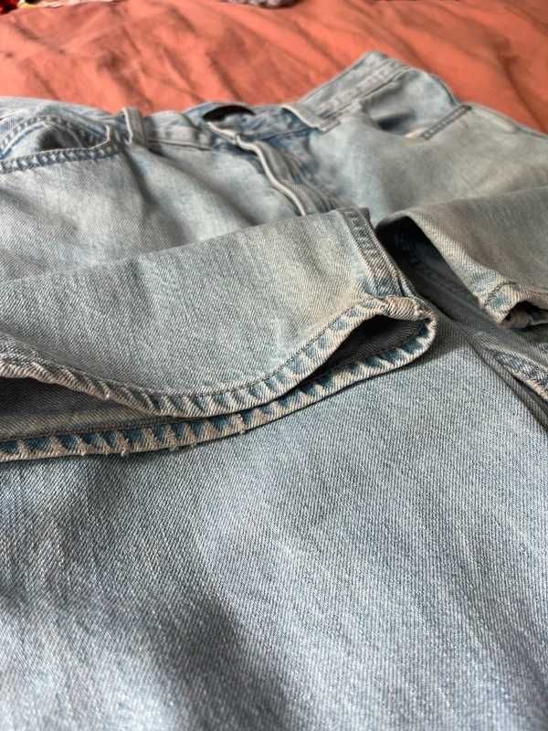 Jeansy Uniqlo wide straight