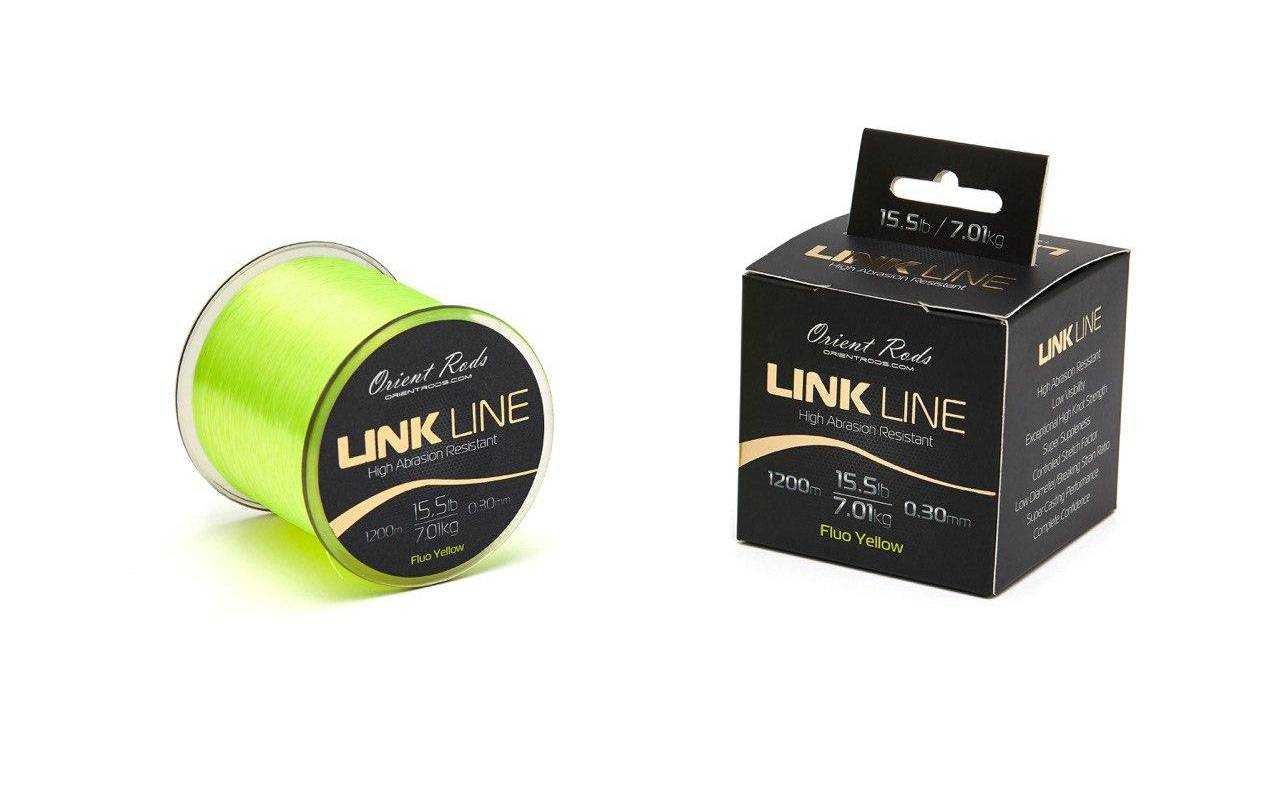 Karpiowa żyłka Orient Rods Link Line 0.30 mm Fluo Yellow 1200m