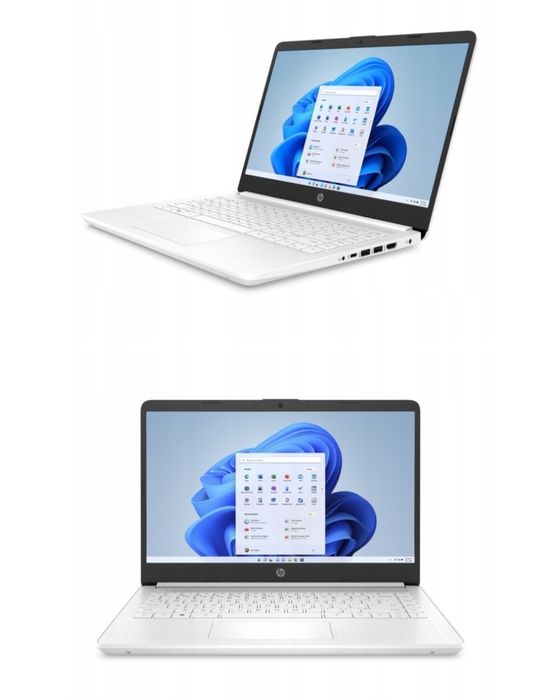 Laptop edukacyjny komputer 14" hp Intel 8gb 128gb prezent święta biały