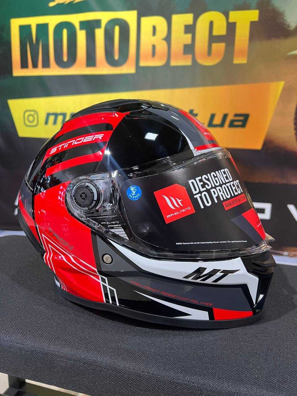 Мотошолом Шолом MT Stinger 2 Red 2025