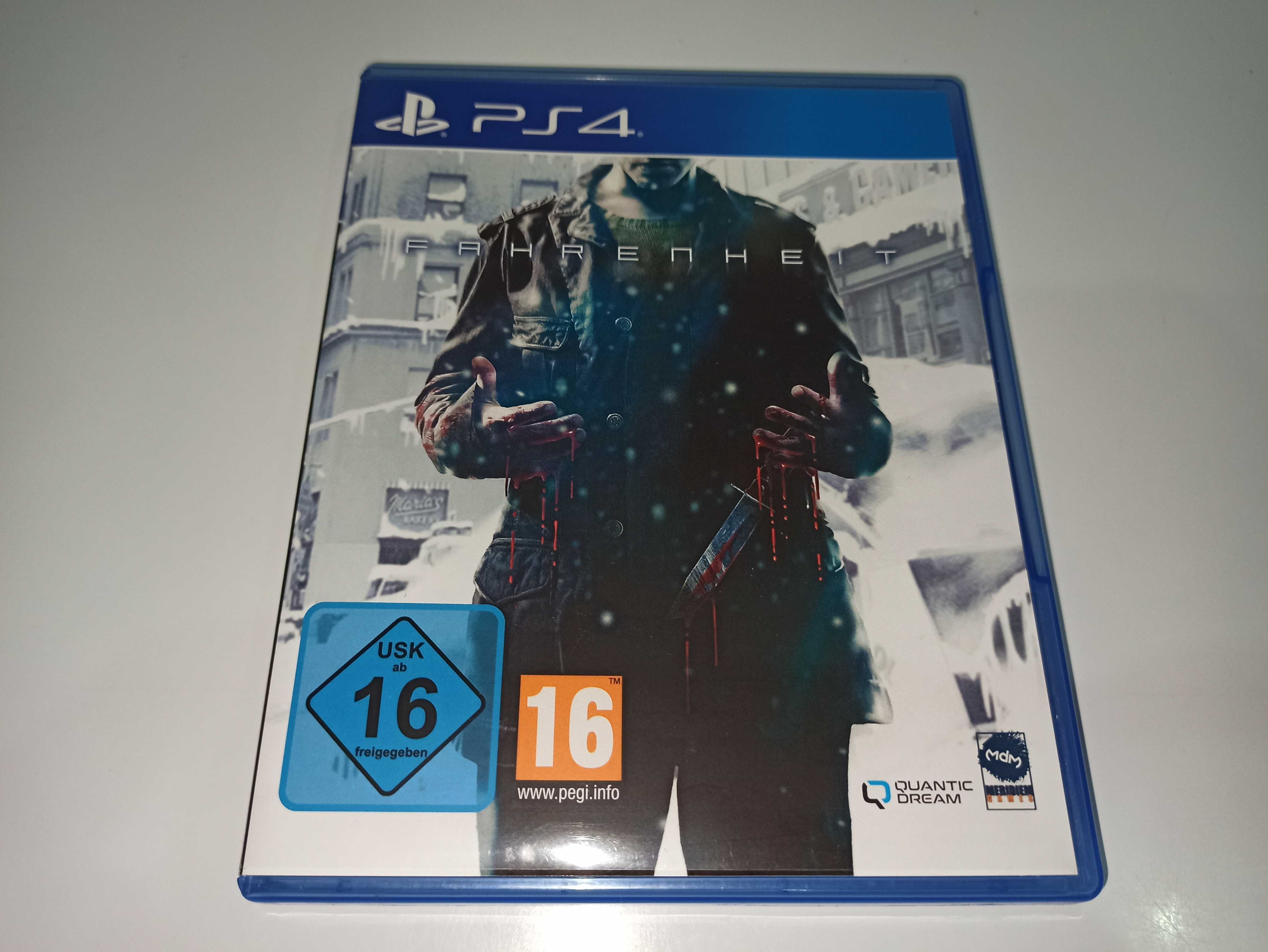 ps4 FAHRENHEIT + ART BOOK gra przygodowa z akcją remaster UNIKAT