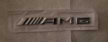 Nowy emblemat AMG znaczek przyklejany srebrny połysk logo klejane