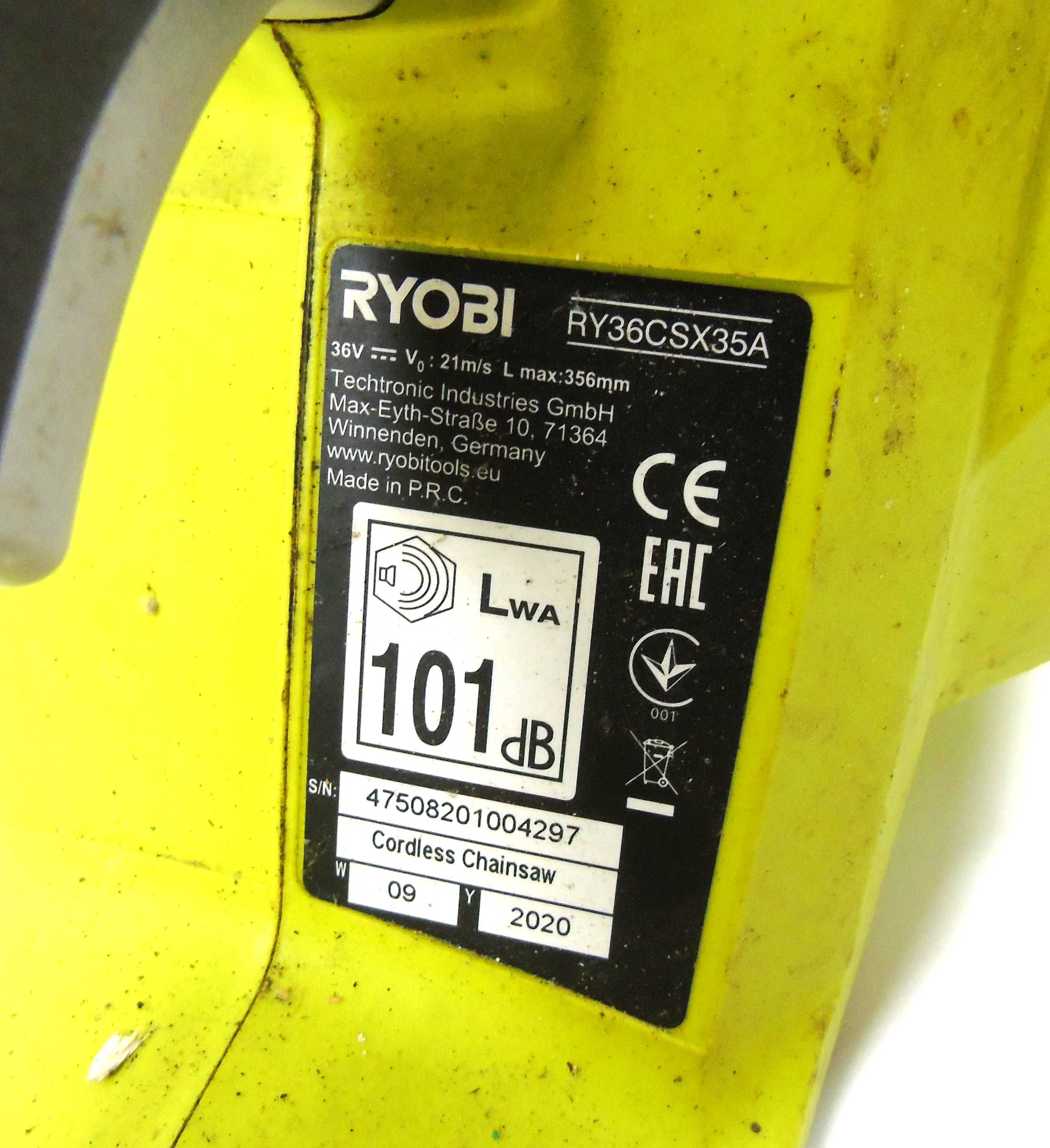 Pilarka ŁAŃCUCHOWA RYOBI RY36CSX35A  Lombard Żuromin Loombard
