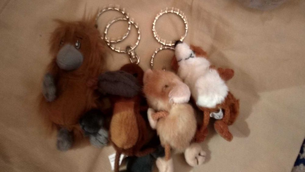 игрушка мягкая утконос утка кот лиса брелок на ранец макдональдс 2006