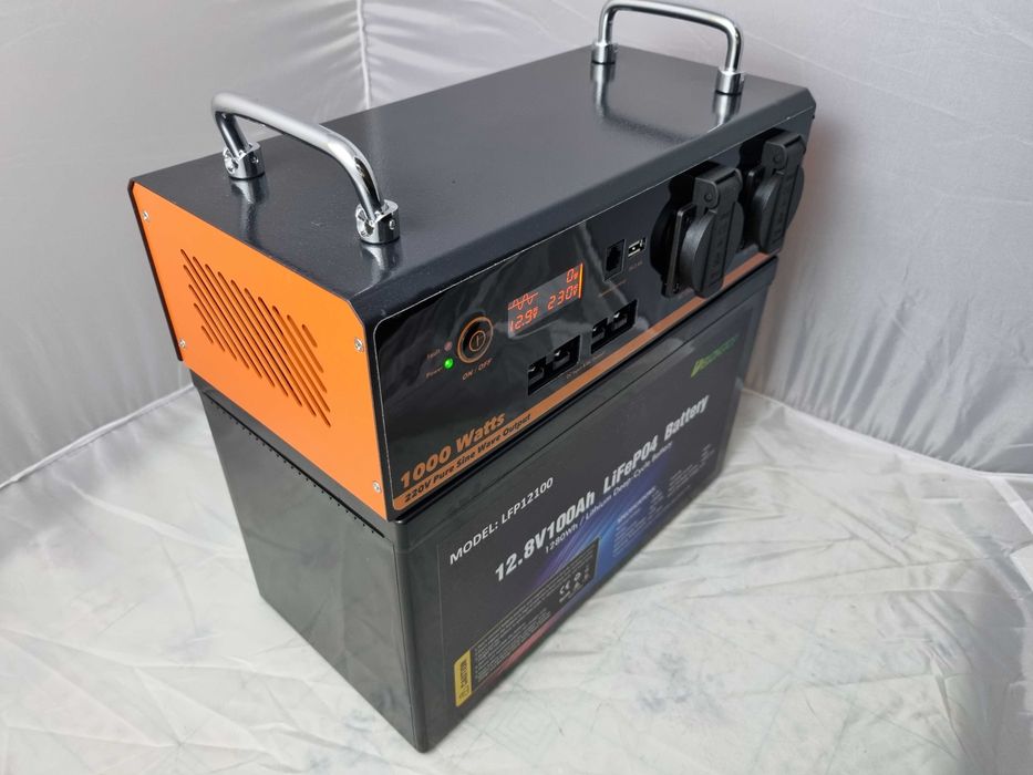 зарядная станция Lifepo4 1000W 100Ah 220V  инвертор