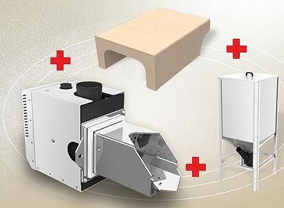Palnik na pelet Platinium BIO 1 Kostrzewa - 16kW ZESTAW