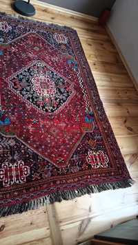 Stary dywan kilim kobierzec perski Iran wełniany Sziraz Shiraz vintage