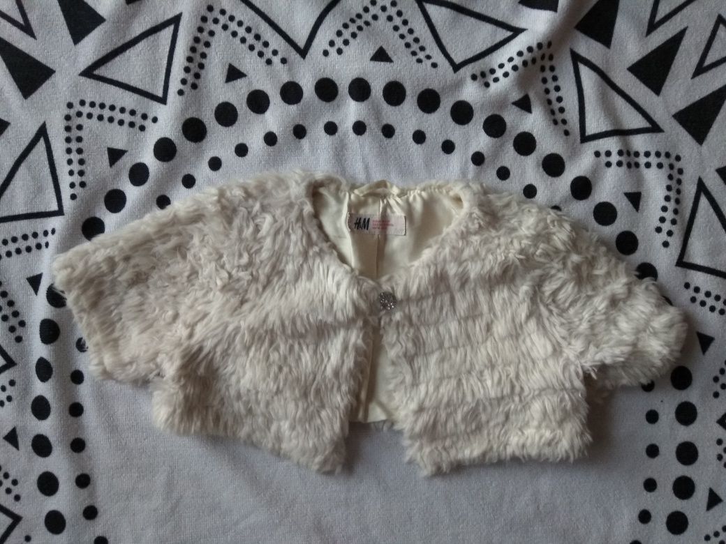 Bolerko sweterek święta Boże Narodzenie sesja zdjęciowa 98 H&M