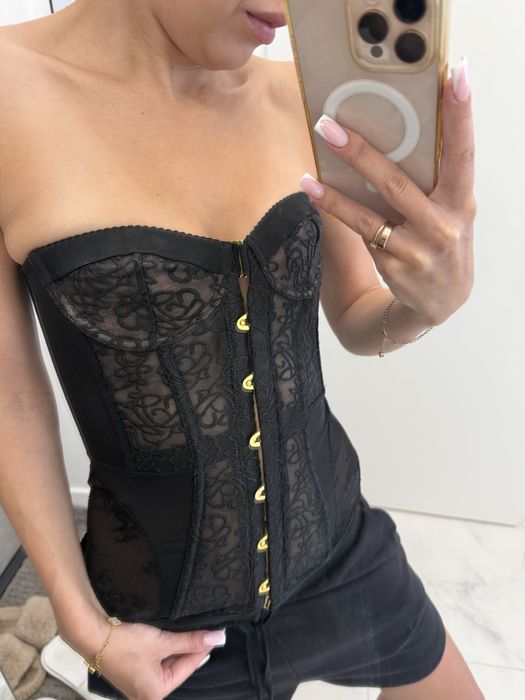Корсет чорний в стилі Agent Provocateur