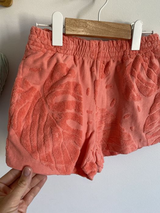Spodenki szorty Marks & Spencer 122 tłoczone frotte liście jak newbie