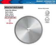 Tarcza piły do metalu 305mm zamiennik Makita, Bosch, Milwaukee, Metabo